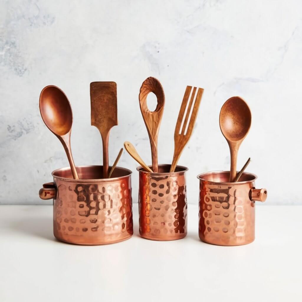 Copper Utensils Set